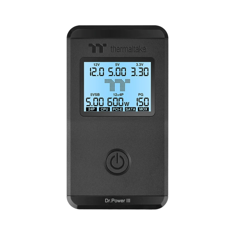 THERMALTAKE Dr. Power III Energieversorgung Prüfer Meter (Schwarz) AC-069-OO1NAN-A1