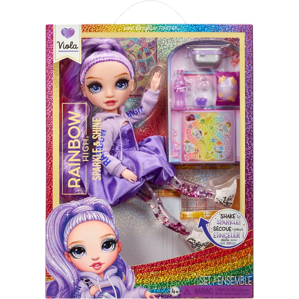 MGA ENTERTAINMENT Rainbow High Sparkle & Shine fashion baba - Viola 427810-INT