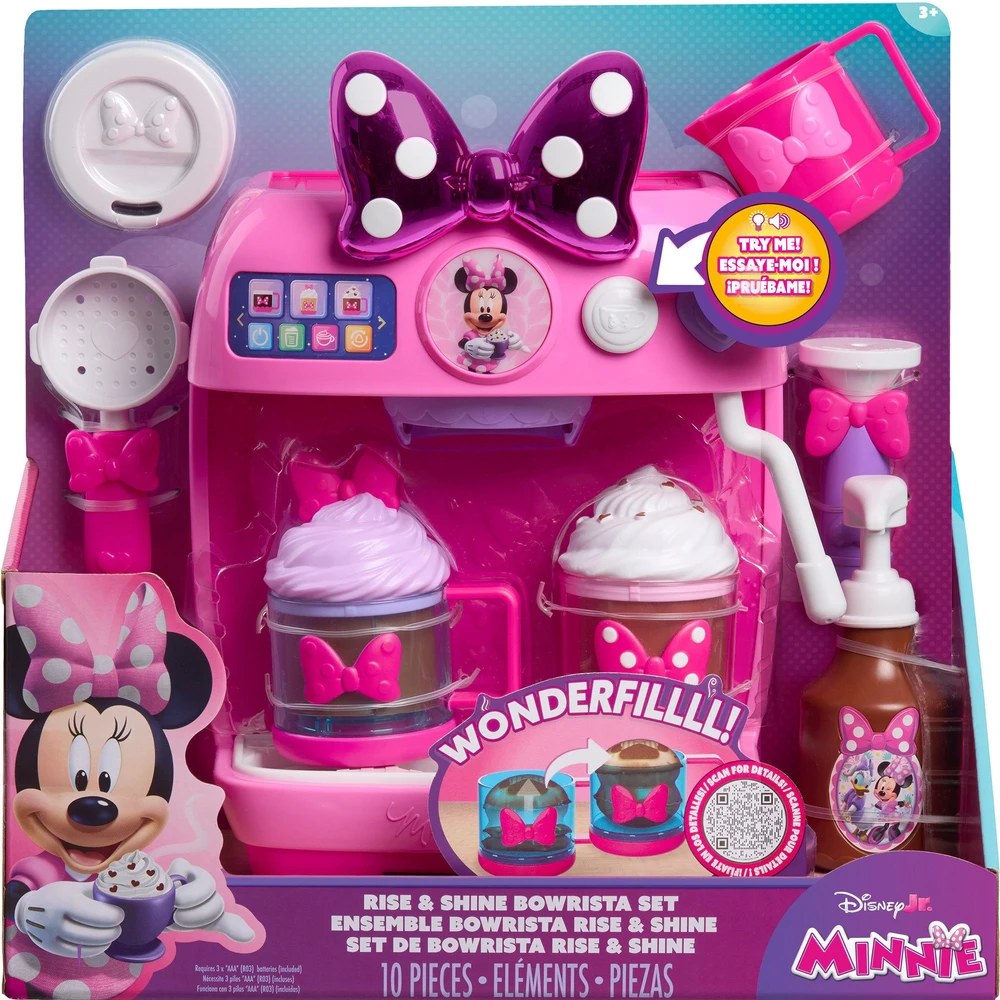 JUST PLAY Disney Junior Minnie Mouse Rise & Shine Bowrista játék kávéfőző szett 88328