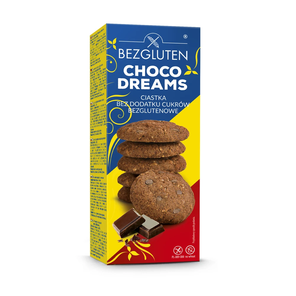 Bezgluten Glutenfree csokis dream hozzáadott cukor without 120 g
