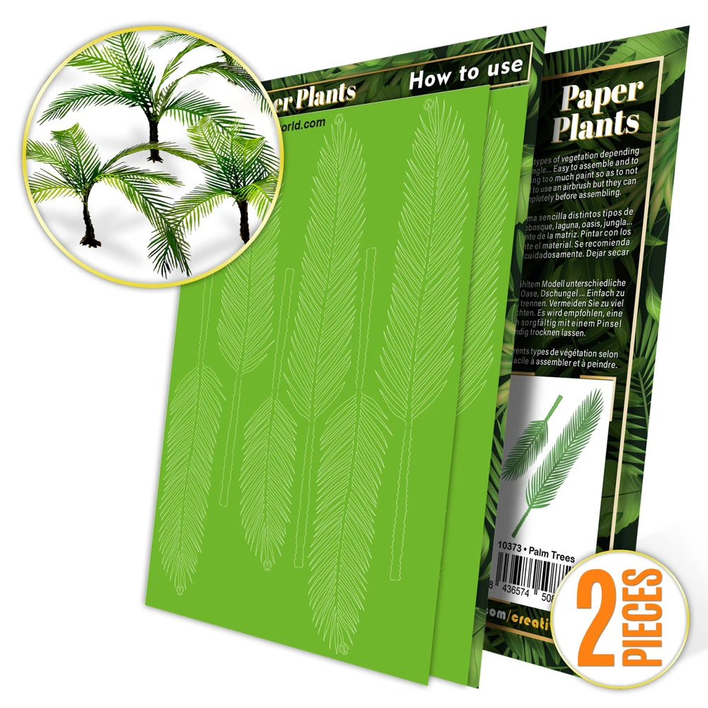 GREEN STUFF WORLD GSW10373 Paper Plants pálmafa lézervágott 2 darab