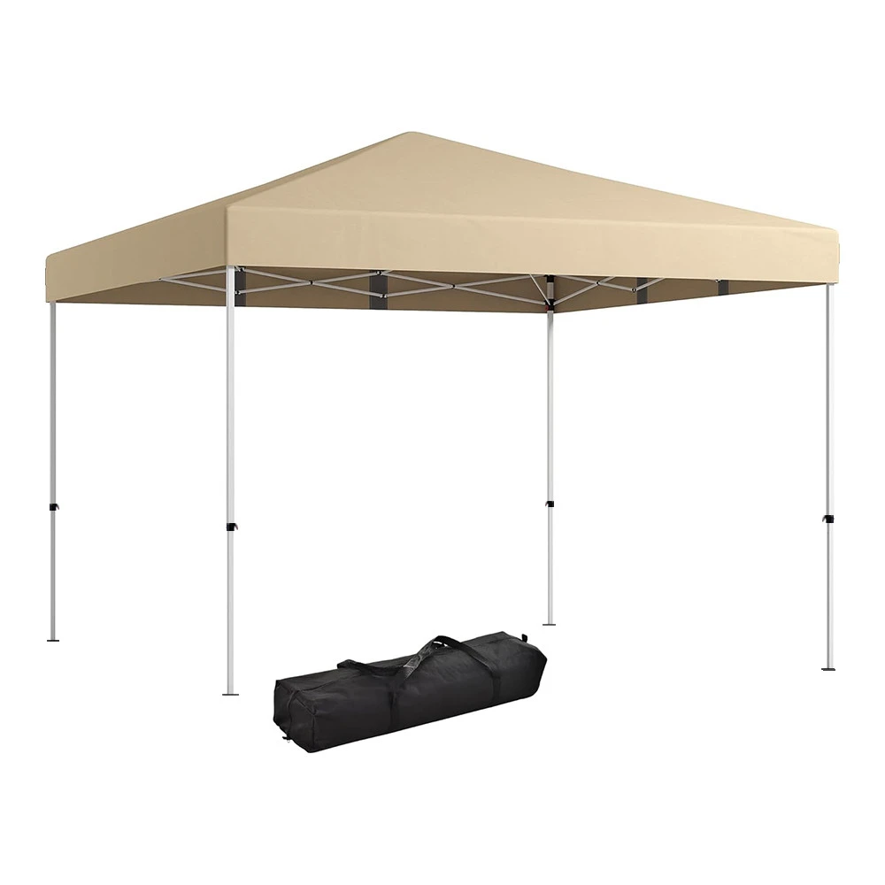 TIMELESS Garden Pavilon hátfallal zsebekkel 3x3x2.8 m beige