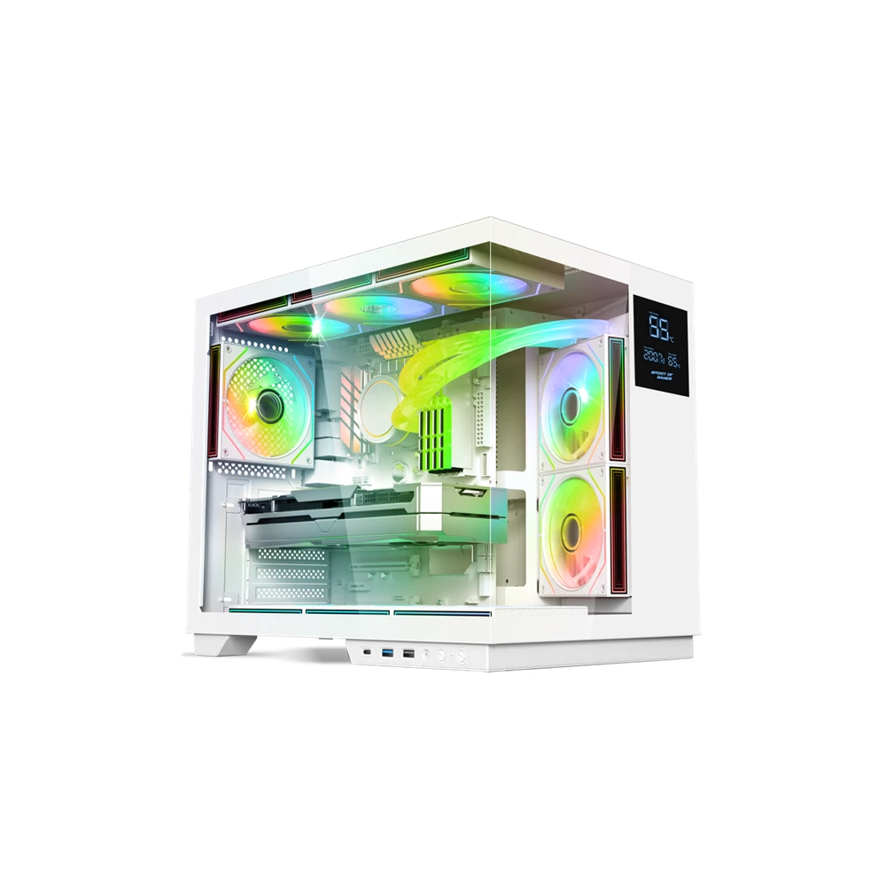 SPIRIT OF GAMER VIPER CRX case Glass white