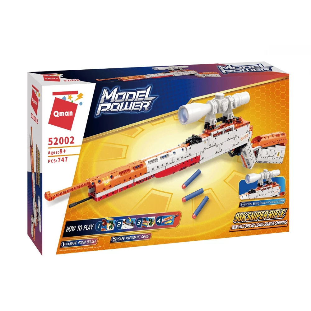 QMAN Lego-technic kompatibilis építőjáték Mauser 98k 747db