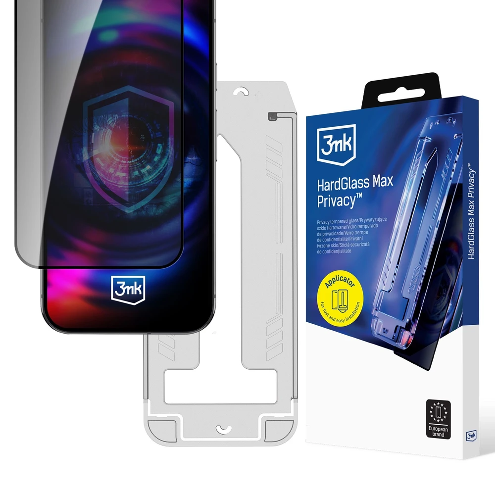 3MK HardGlass Max Privacy FrameFit iPhone 16 Pro/17 hardened glass