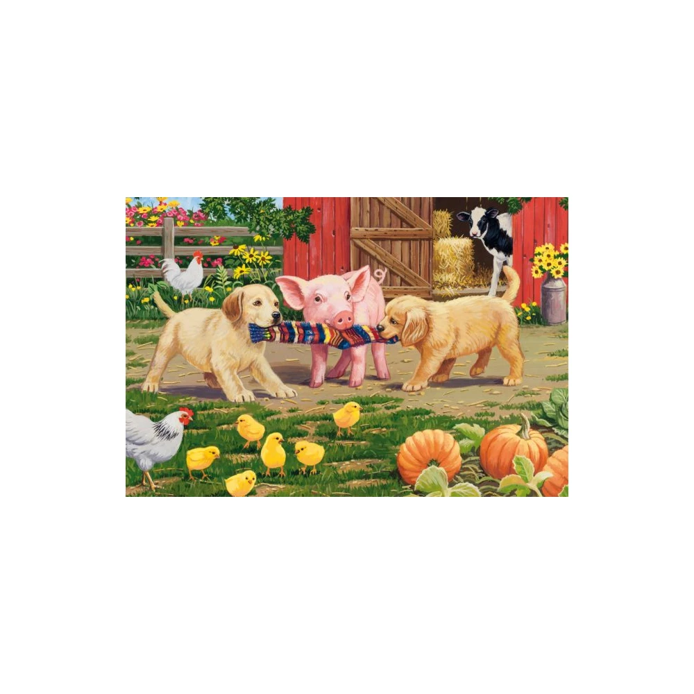 SCHMIDTSPIELE Animals on the farm gyerek kirakó 56579