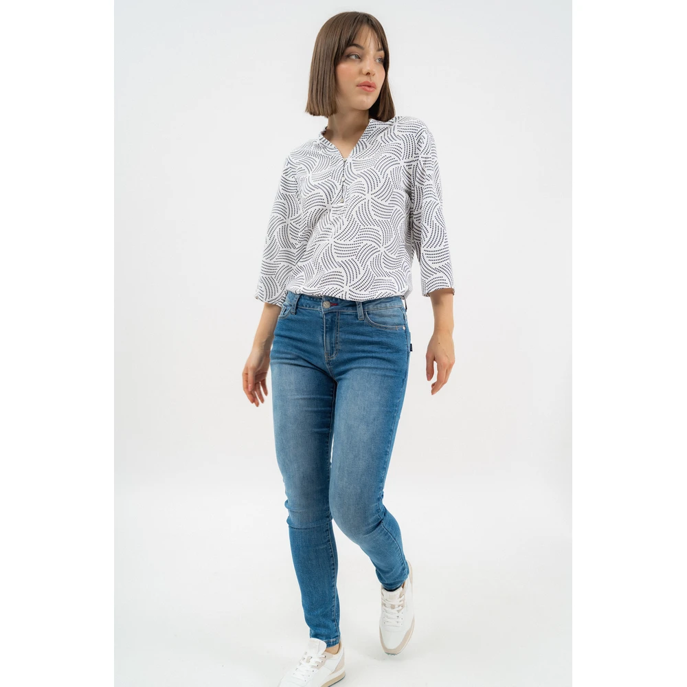 BUDMIL Skinny fit female farmernadrág push-up v.kék 20480125