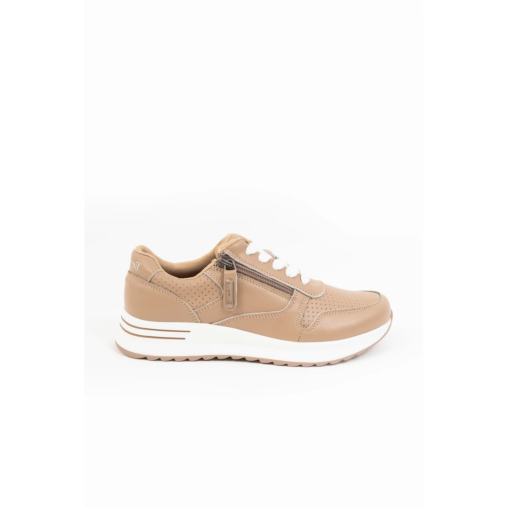 BUDMIL Female sneaker real Skin beige