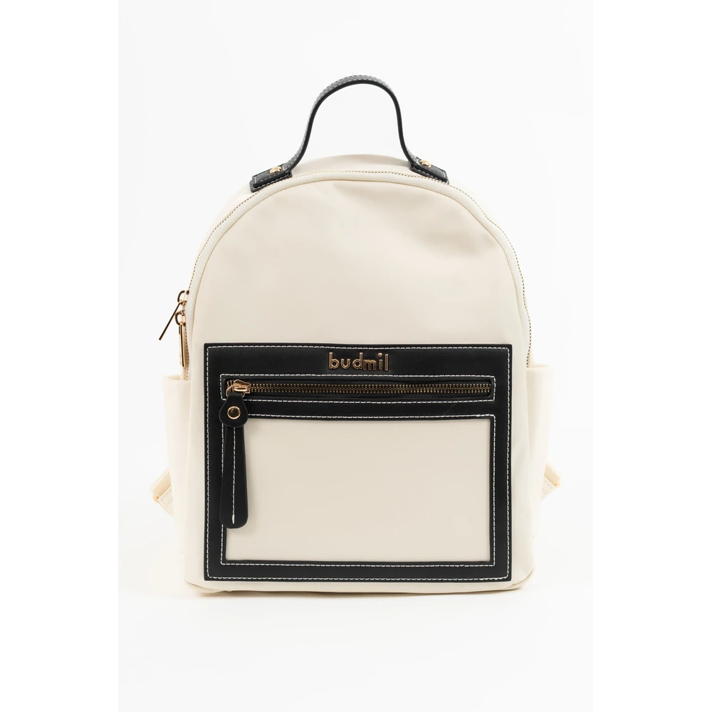 BUDMIL Divat female hátitáska beige pleather részletekkel 10170083-001261