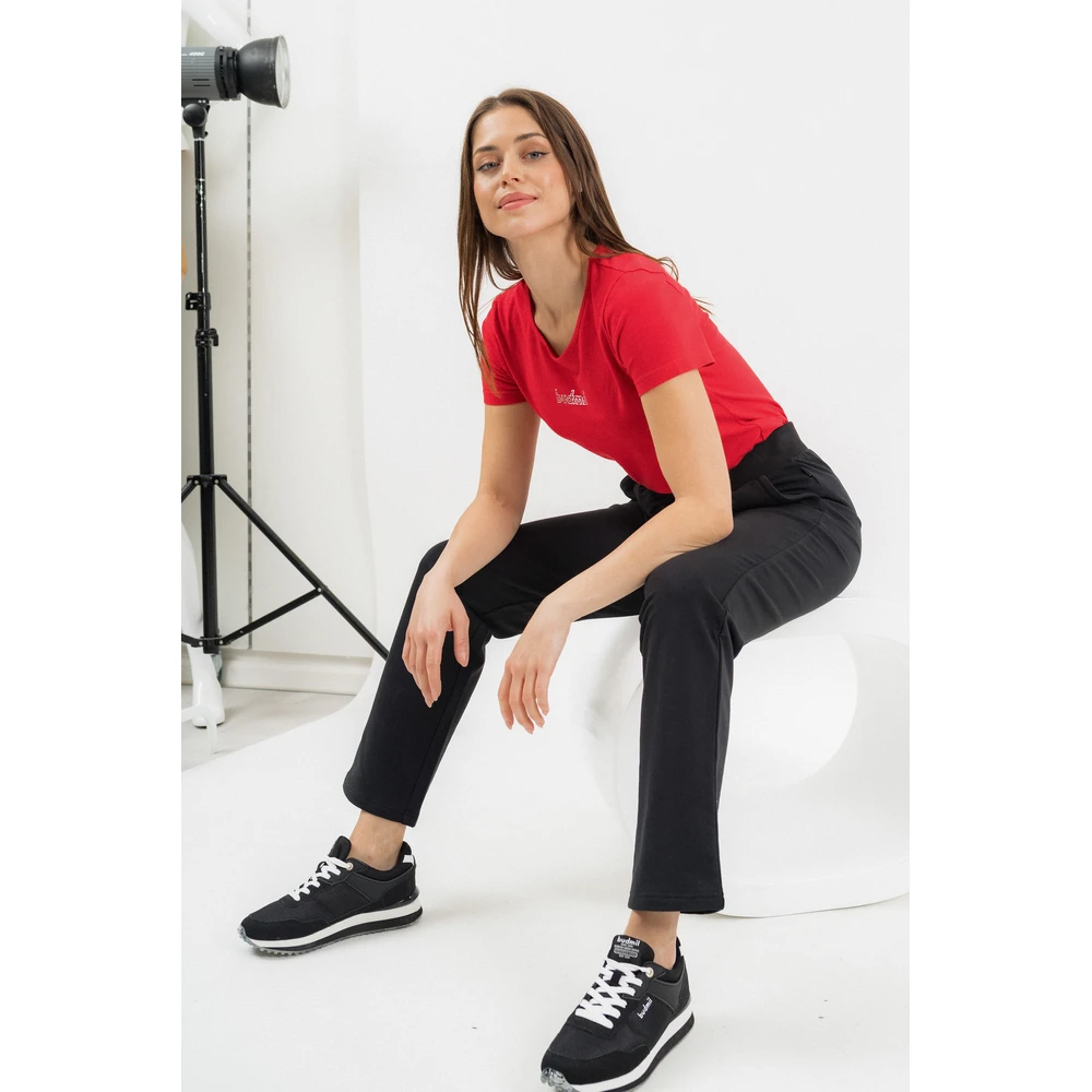 BUDMIL Női szabadidőnadrág egyenes szárú fekete XXL