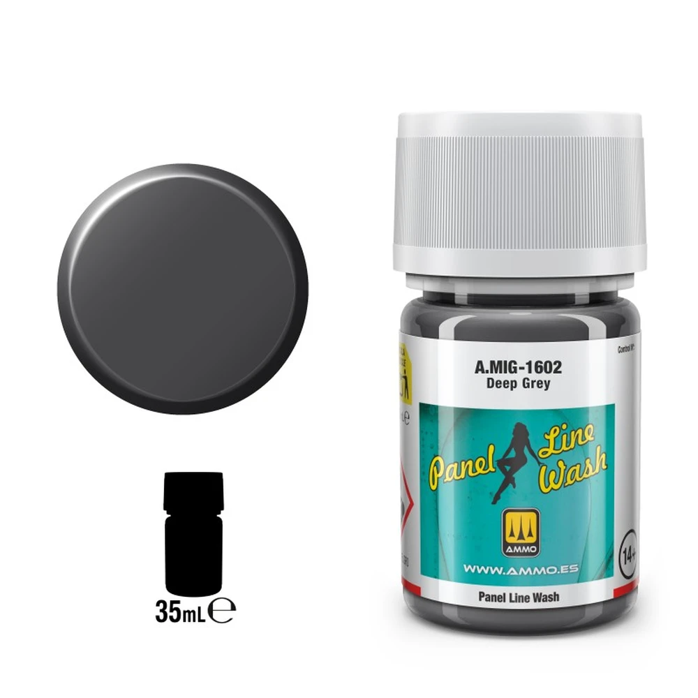 AMMO Plw Deep Grey akril festék modellezéshez AMIG1602