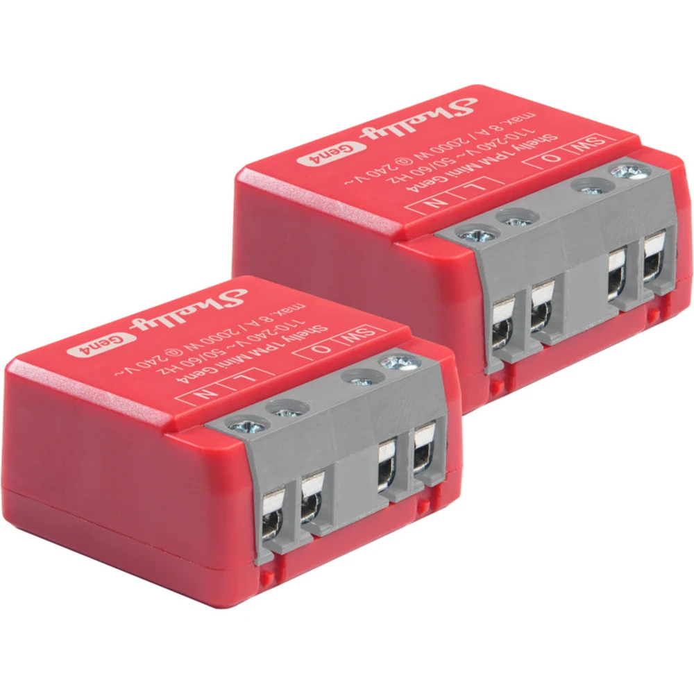 SHELLY 1PM Mini Gen4 fogyasztás mérős WiFi/BT/ZB/Matter relay 2pcs