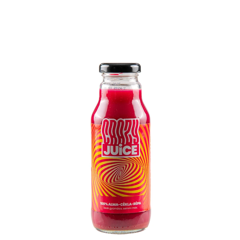 CRAZY JUICE Alma-cékla-répalé 100% 300ml