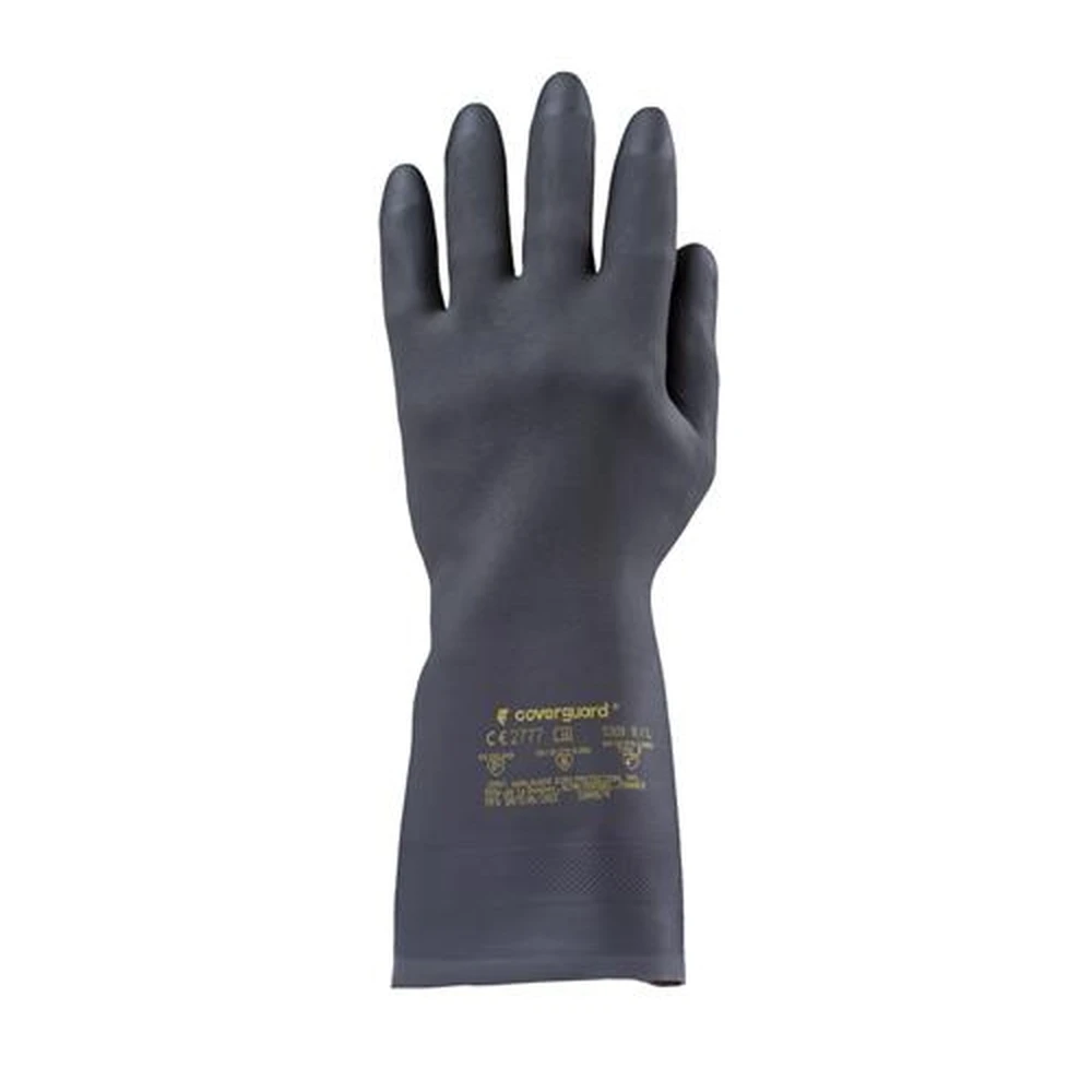 Védőkesztyű neoprene vegyszerálló érdesített XL black MER102