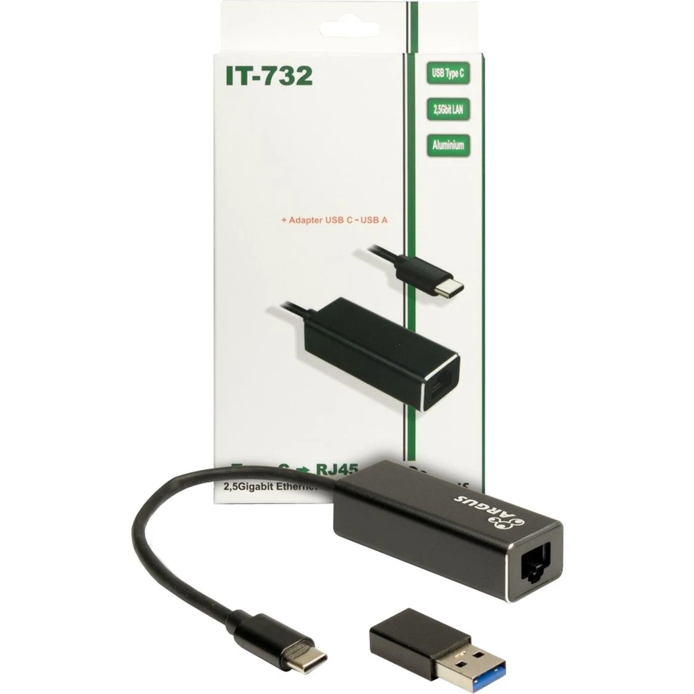 INTER-TECH USB adapter Argus IT-732 USB-C RJ-45 2500 Mbit/s 88885593