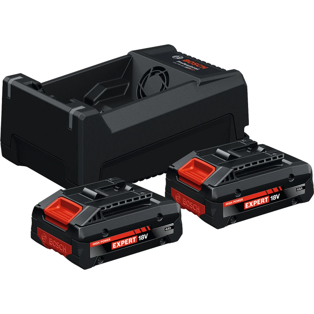 BOSCH EXPERT march stock 2x EXBA18V-40 rechargeable battery with charger 1600A0373J