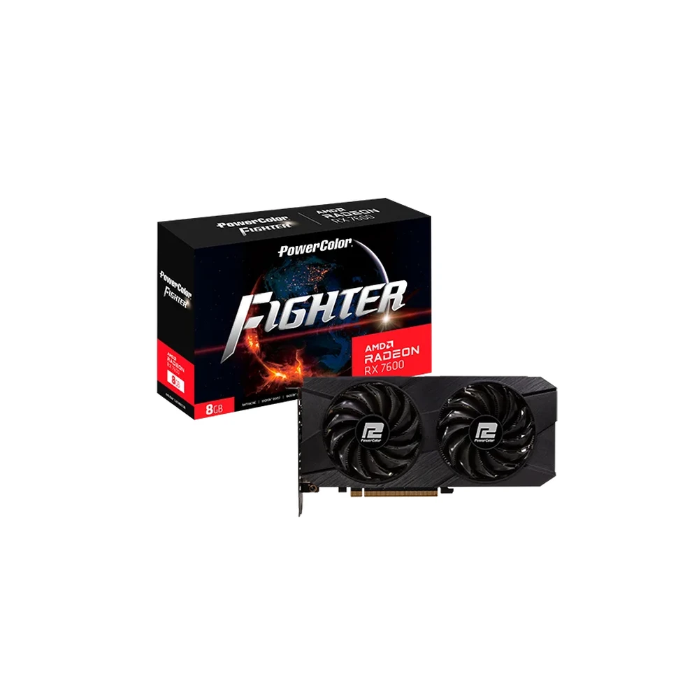 POWERCOLOR RX7600 8G-F/V2 Radeon RX 7600 8GB GDDR6 Fighter PCIE
