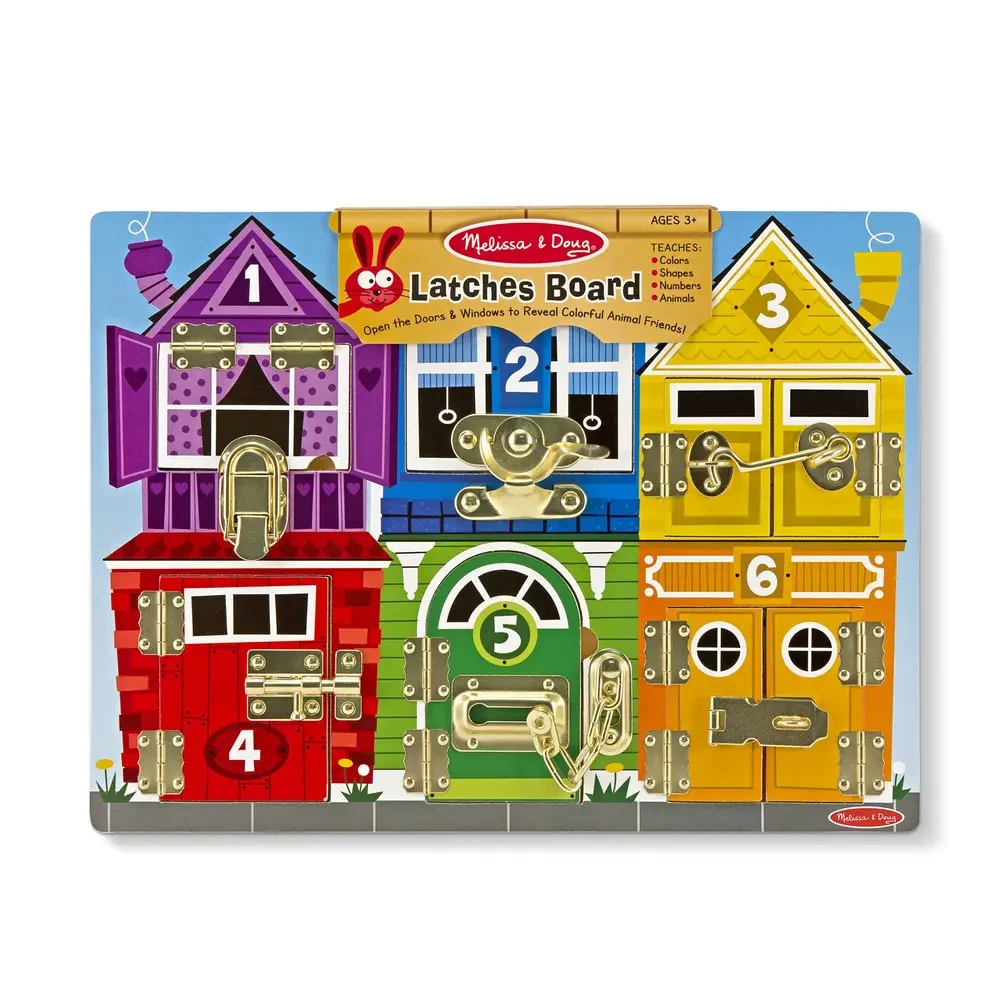 MELISSA AND DOUG Motor Skills Board Castles motorikus készségfejlesztő