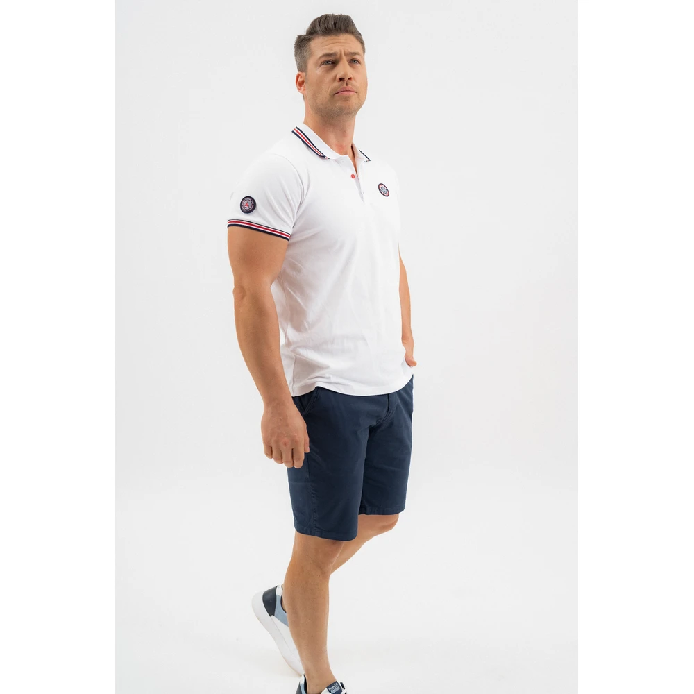 BUDMIL Galléros piké polo man M white