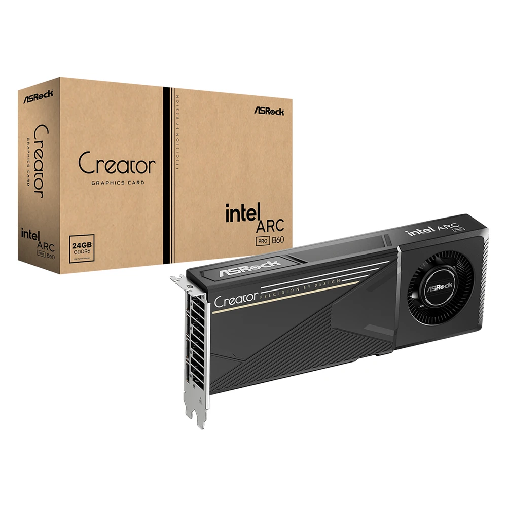 ASROCK Intel Arc Pro B60 24GB GDDR6 Creator PCIE