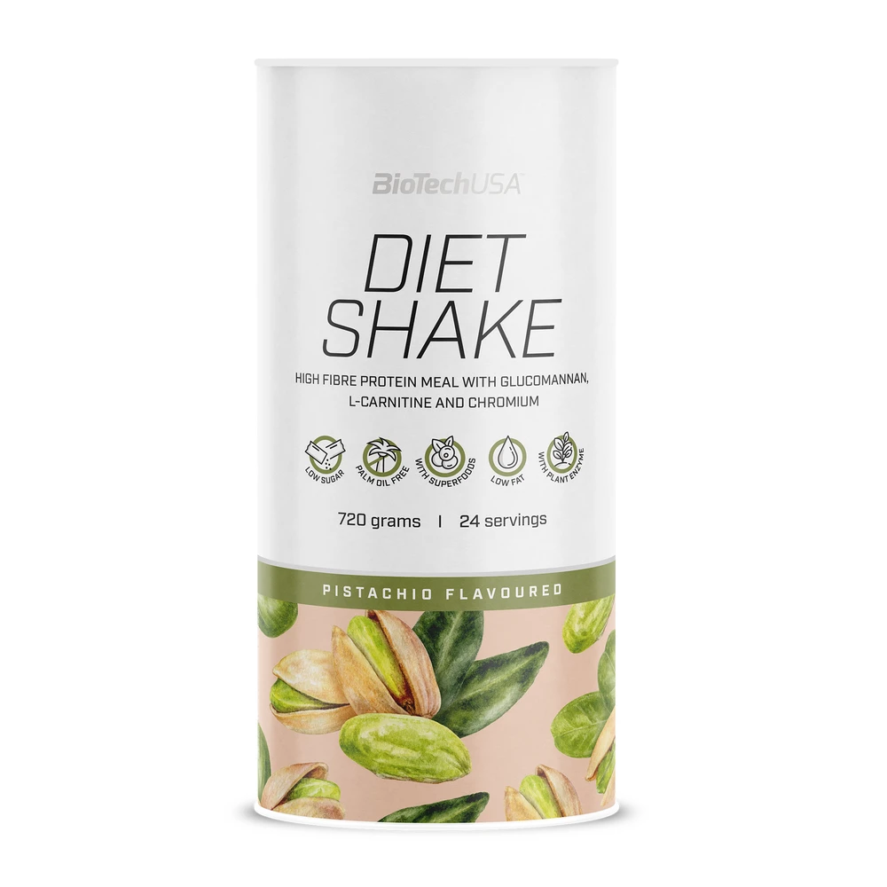 BIOTECH USA Diet Shake Fehérjepor gluténmentes pisztácia 720g 100759