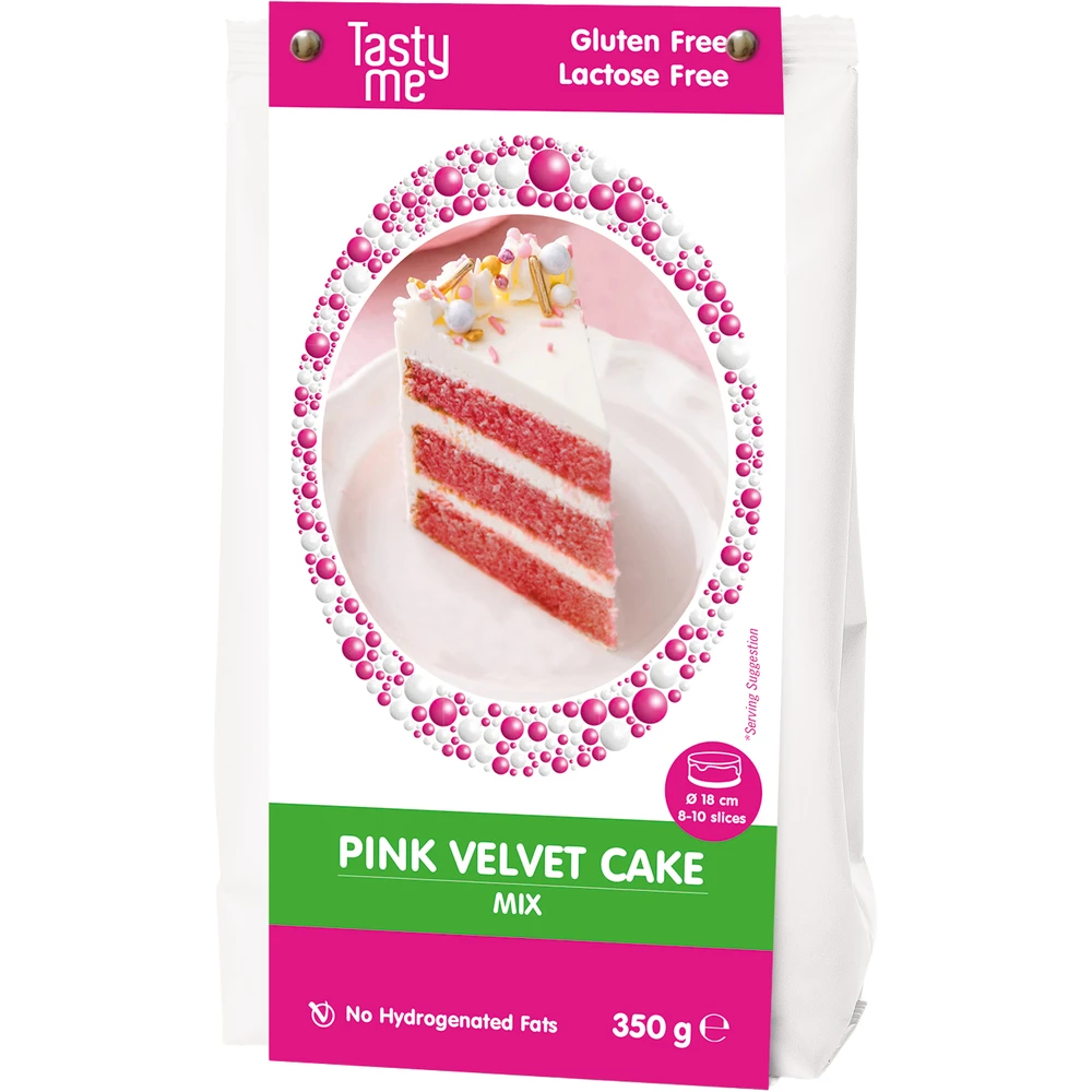 TY Glutén- and laktózmentes pink bársonytorta mix 350g 100841