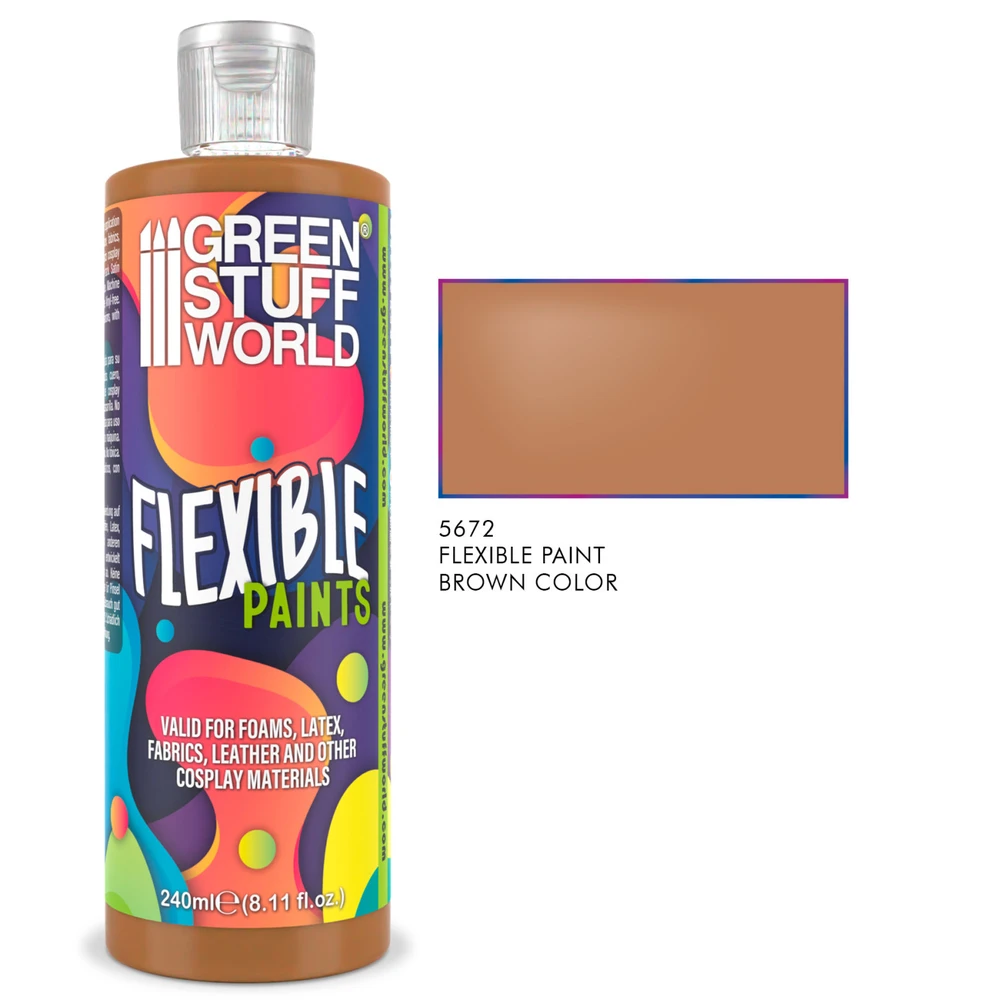 GREEN STUFF WORLD Flexible Paint rugalmas festék barna 240ml GSW5672