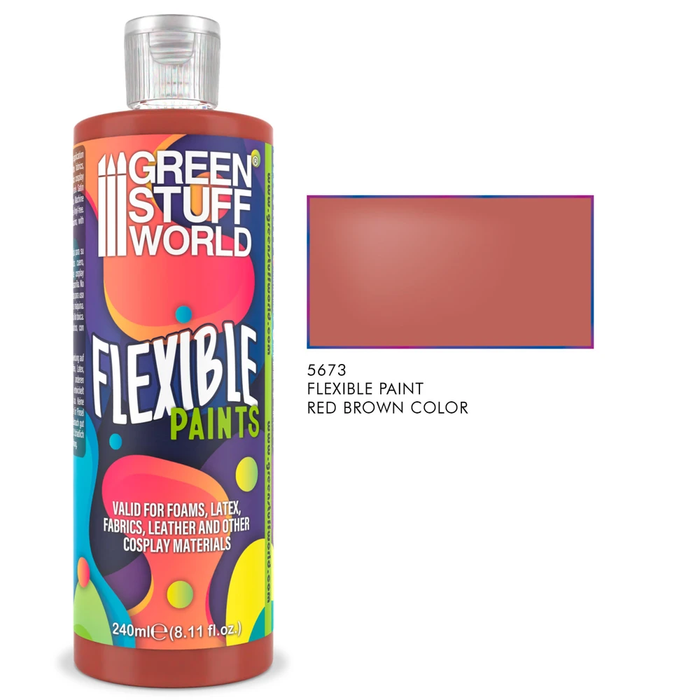GREEN STUFF WORLD Flexible Paint vörösesbarna 240ml GSW5673