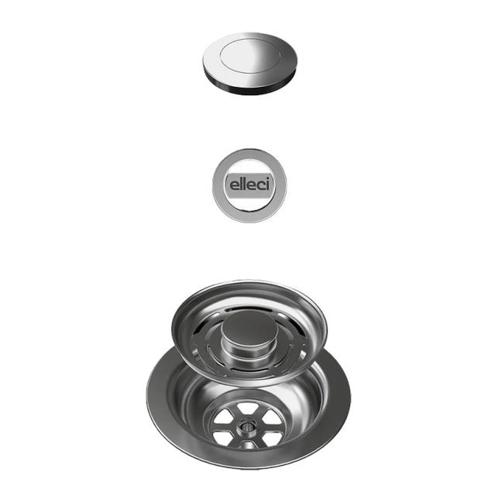 ELLECI GHOST FLOW TWIST automata dugókiemelő inox KITASPP-FBC-1VTELL-IN