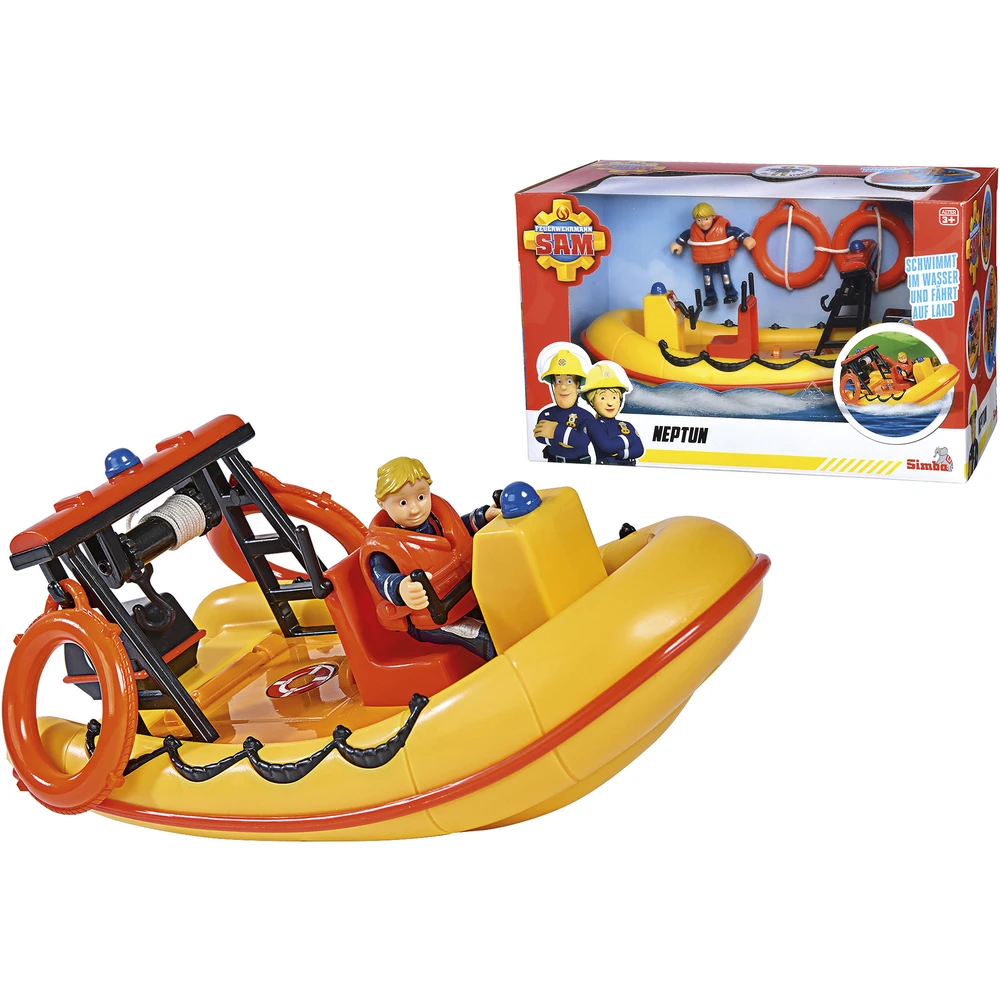 SIMBA Sam a fireman Neptune mentőcsónak figures 109252571