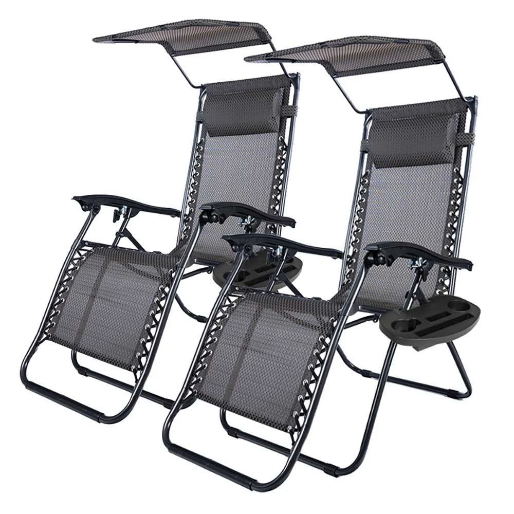 TIMELESS Zéró gravitation chair hood cup holders 2pcs black HOP1001529-2