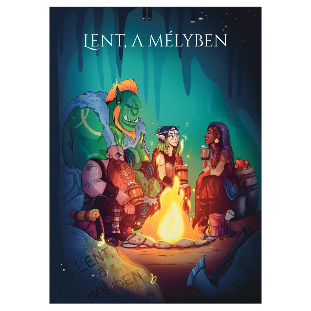Lent a Mélyben asztaliszerepjáték adventure 40 side ASZJK001