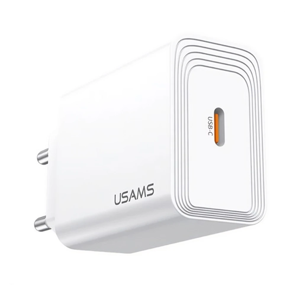 USAMS T69 de reţea încărcător Type-C priză 20W încărcător rapid 3.0 ALB CC325TC01