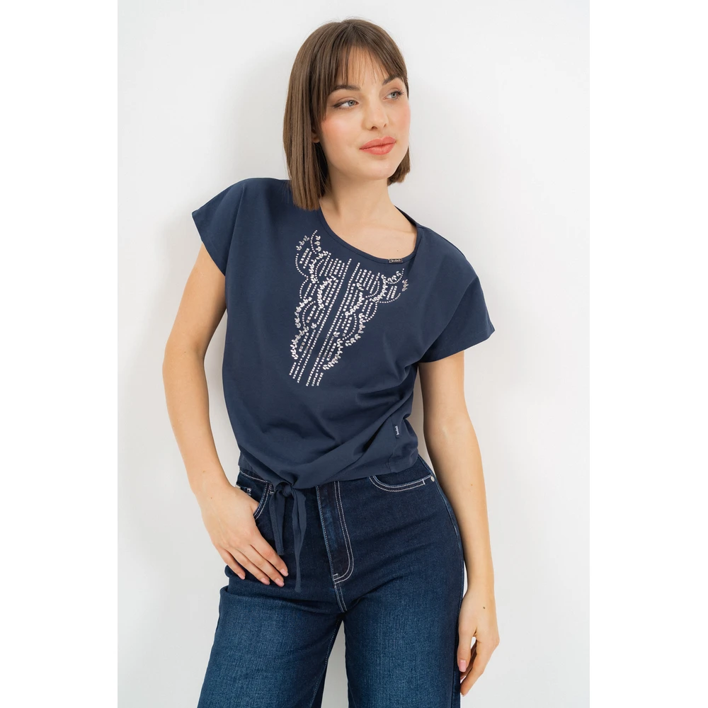 BUDMIL Derekán megköthető polo Female XS s.kék
