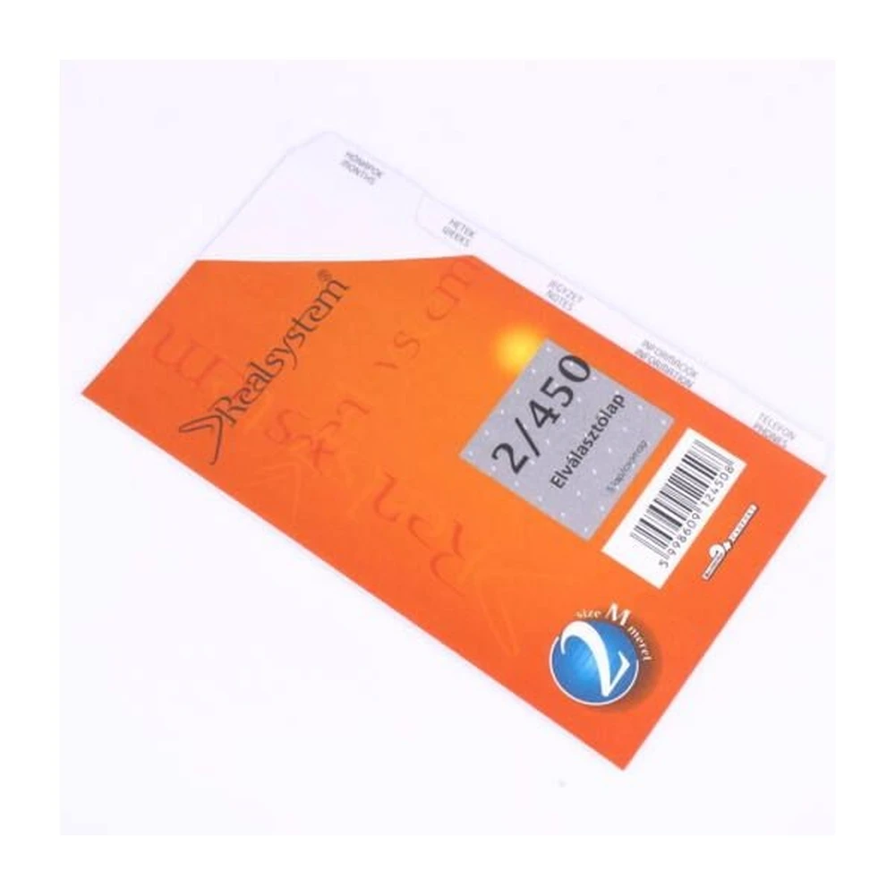 REALSYSTEM 2/450 separator lap ringed calendar accessory 2450-00