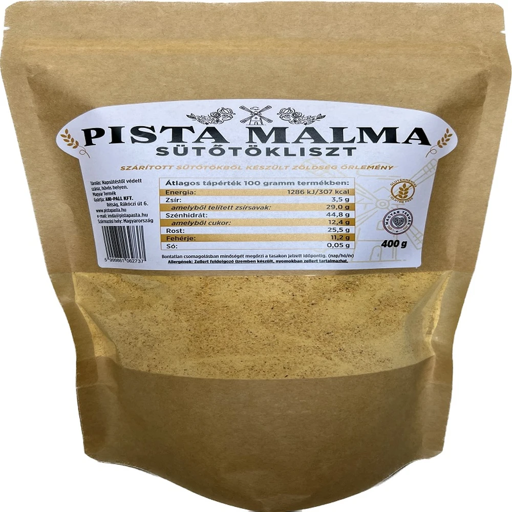 PISTA PASTA Sütőtök liszt 400g 101015