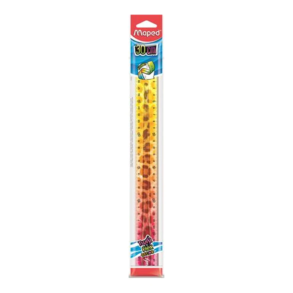 MAPED Twist n Flex Decor Animals Ruler plastic unbreakable 30 cm mixed colors IMA279322