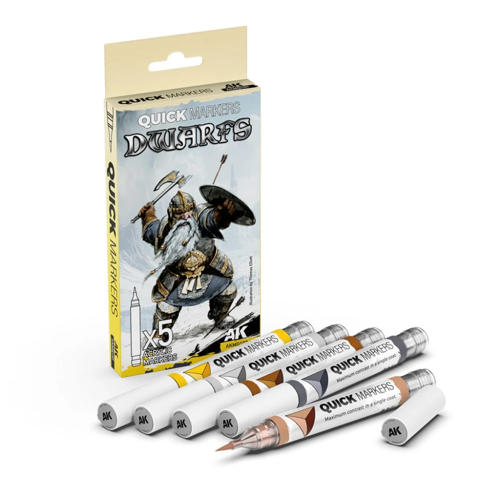 AK INTERACTIVE Dwarfs Quick Markers dwarf gyorsfestő stock AKMQ107