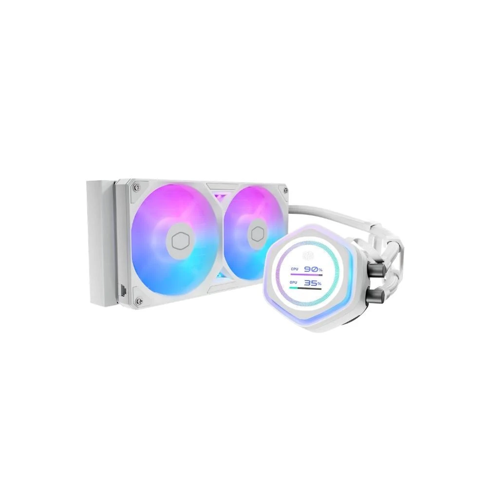COOLERMASTER MasterLiquid Atmos II LCD 240 fehér MLX-D24M-A25SZ-LW