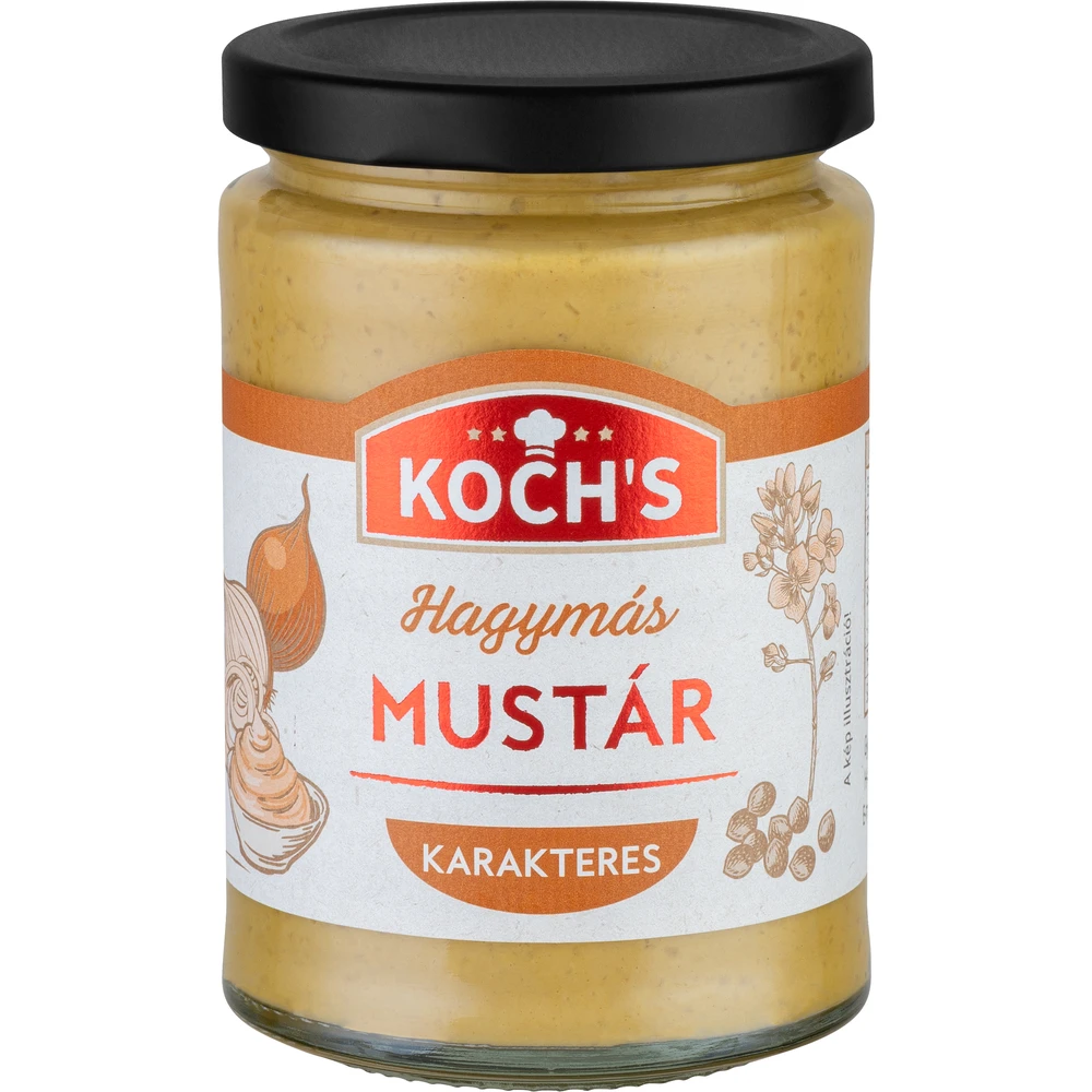KOCHS mustár vöröshagymával 350g 101031