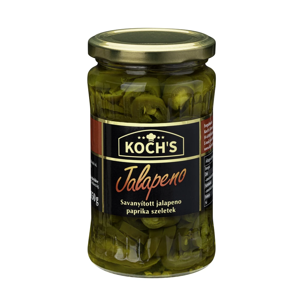KOCHS jalapeno paprika szeletelt 360g 101046