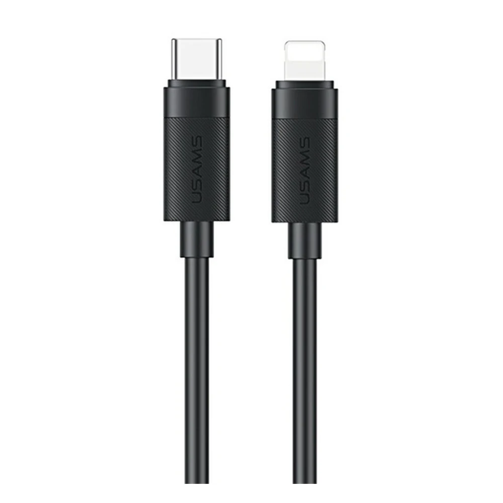 USAMS U94 data cable USB - lightning 30W PD fast charger 100cm FEKETE SJ781USB01
