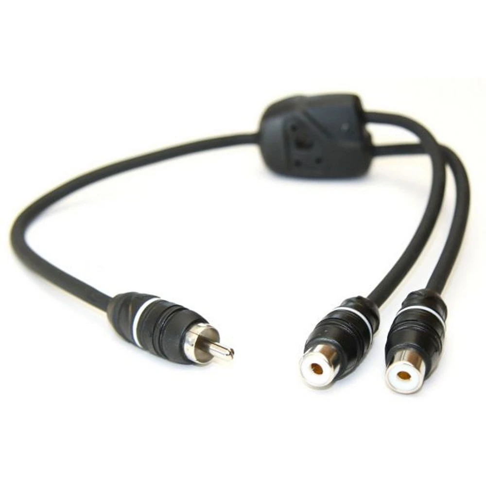 CONNECTION RCA Y cable 0.3 m 2 aljzat–1 plug UCS zajszűrő FSF-030.2
