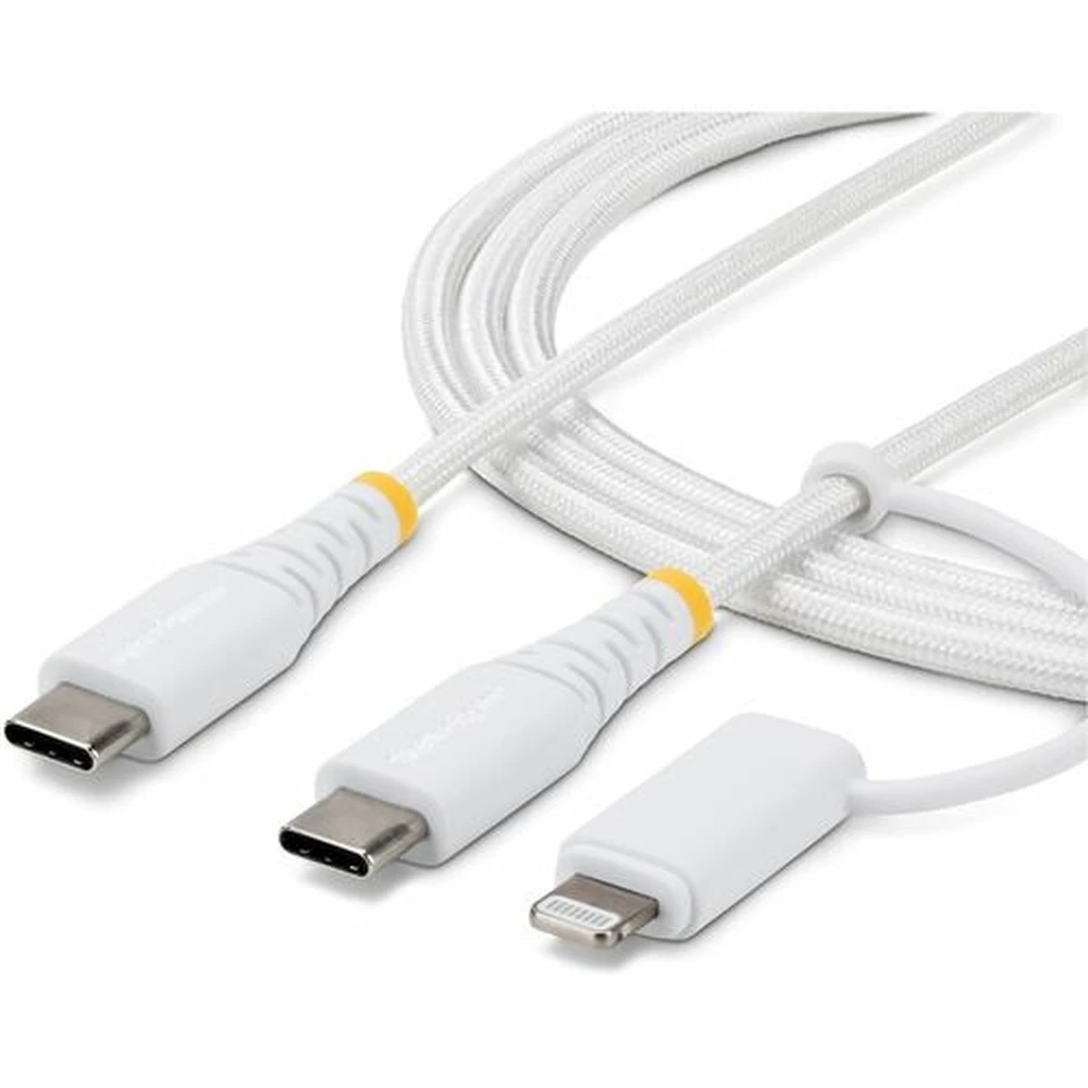 STARTECH USB 2.0 Type C - Lightning Összekötő Fehér 1m 1M-U2-LNTC-CABLE