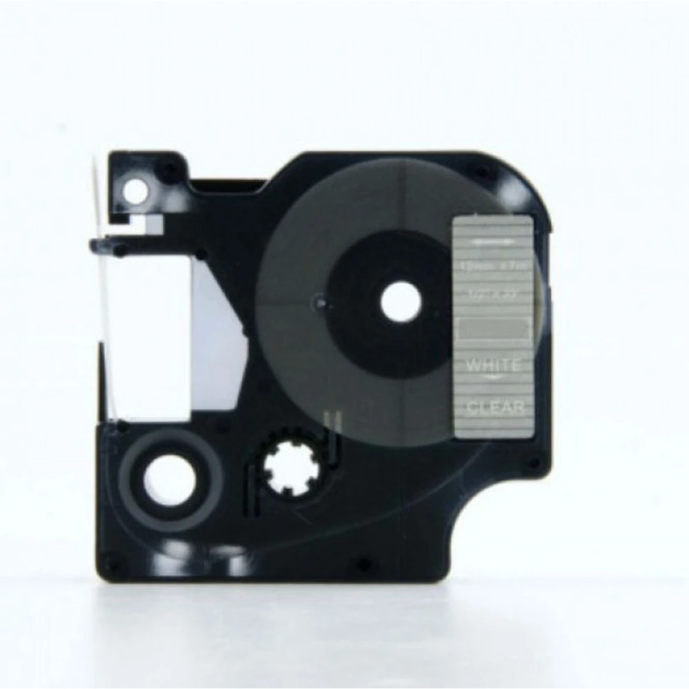 DYMO D1 45020 átlátszó-fehér 12mm x 7m (WB) (utángyártott) 45020FU