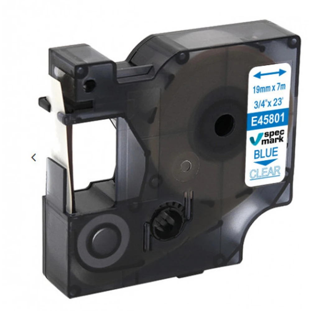 DYMO D1 45801 átlátszó-kék 19mm x 7m (utángyártott) 45801FU
