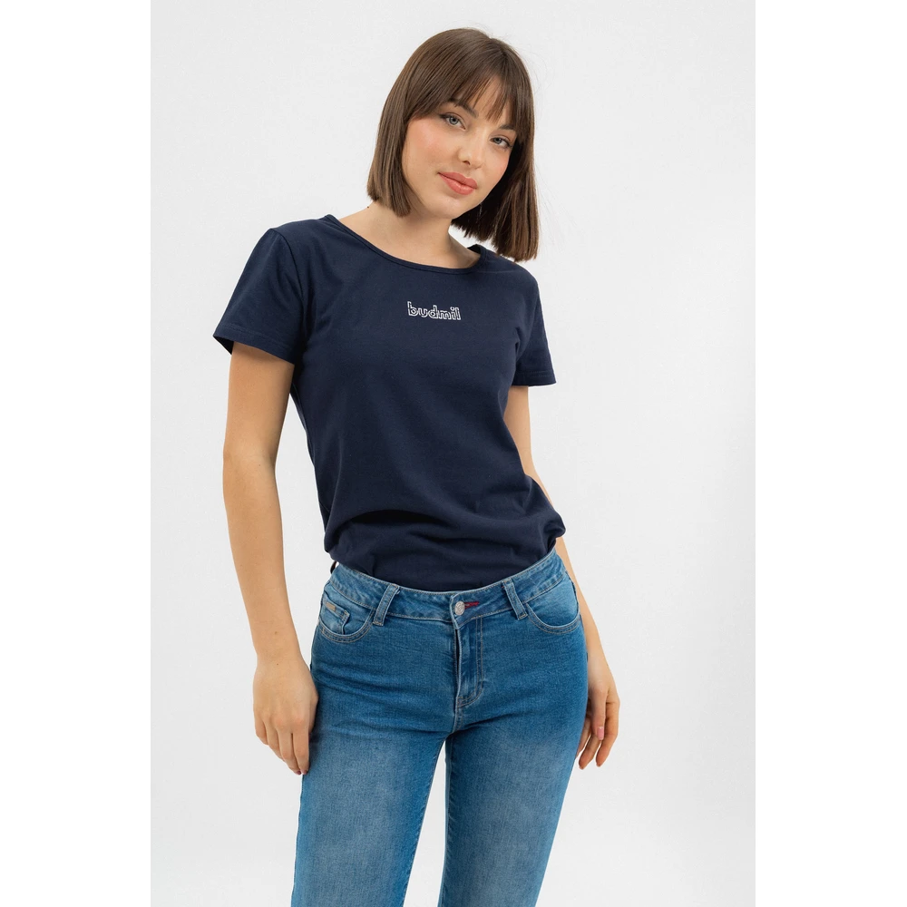 BUDMIL Karcsúsított depressed pattern polo Female M s.kék