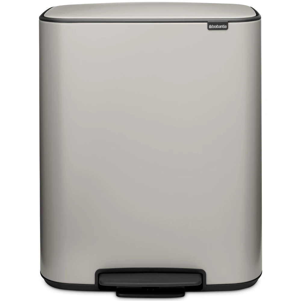 BRABANTIA Bo Pedal Bin pedal waste collection 60L steel hamvasszürke 255083 BR255083