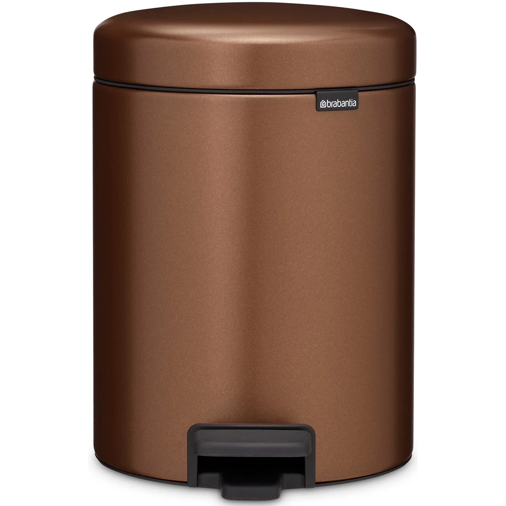 BRABANTIA NewIcon pedal waste collection Soft-Close 5L steel warm tónusú bronze - 255229 BR255229