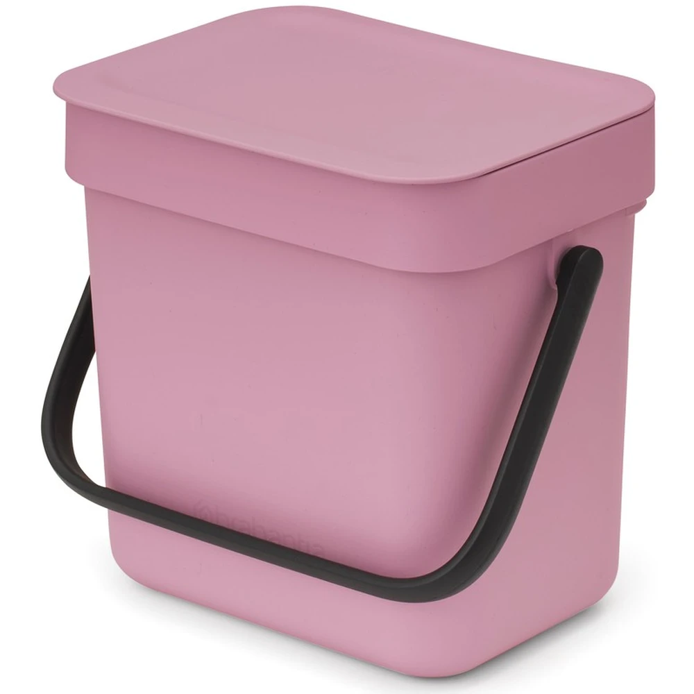 BRABANTIA Sort & Go kitchen trash can felnyitható cover handle 3L rózsaszín-lila 255427 BR255427